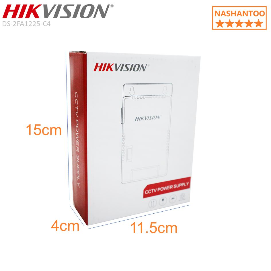 Hikvision 4CH/8CH CCTV Centralized Power Supply 12V 1A Channel Output Switching Mode Power Supply, Compact Size, Over Current/Short Circuit/Over Voltage Protection 8CH | 4CH Centralized Power Supply DS-2FA1205-C8 / DS-2FA1225-C4